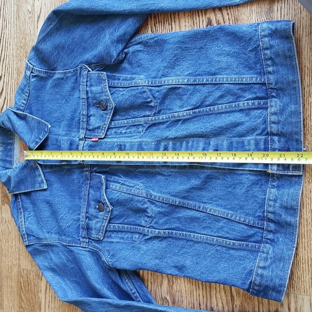 (36) Levi's Women's Denim Jean Jacket Cotton Retro Western Trending Country - Picture 4 of 7
